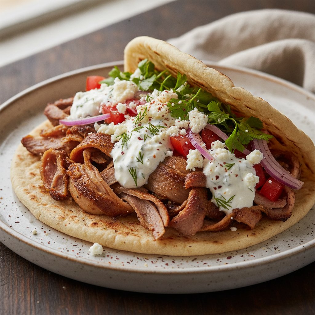 Spit-Roasted Lamb Wrap (High-Protein)
