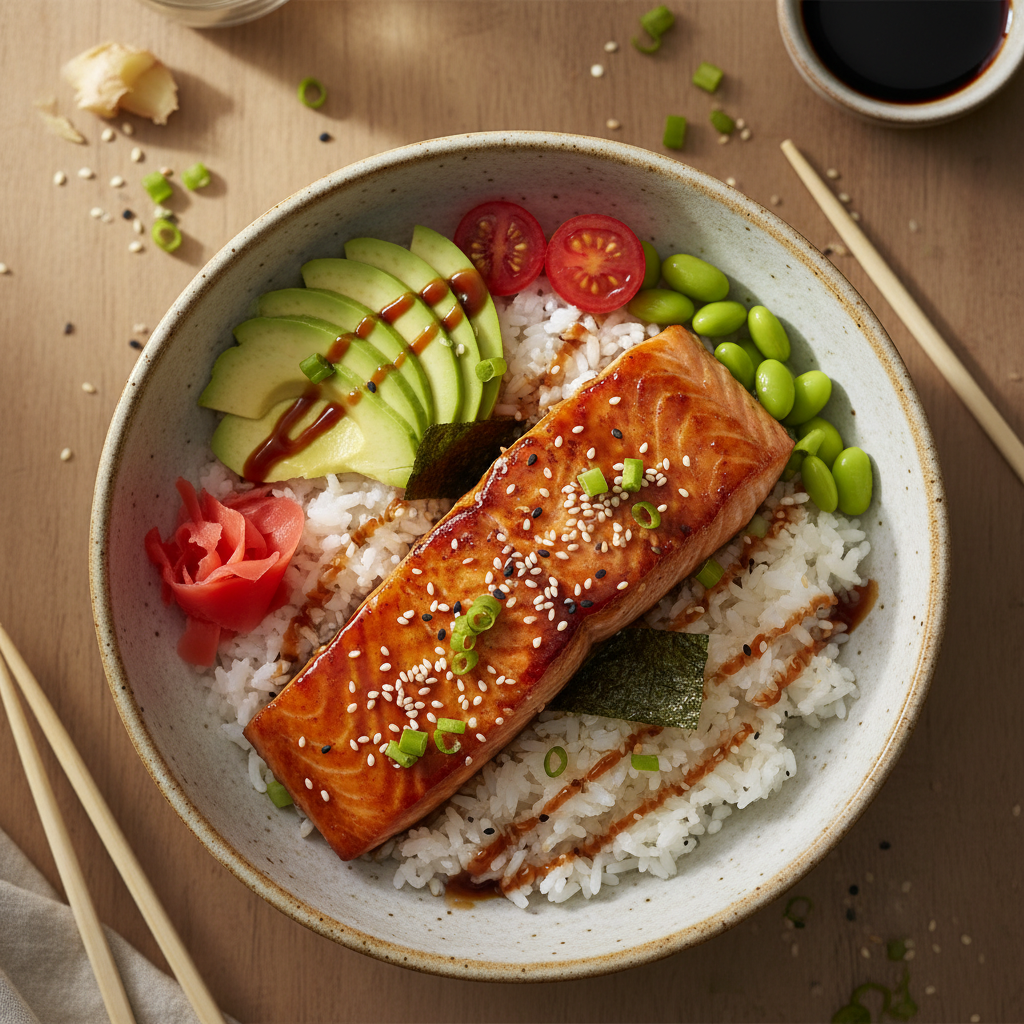 Teriyaki Salmon Bowl