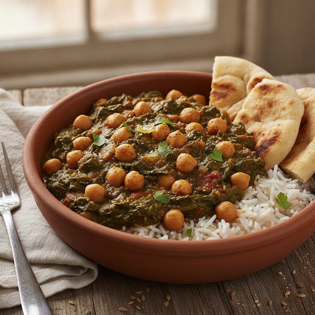 Chickpea and Spinach Stew