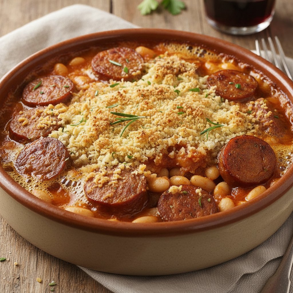 Baked Sausage and Bean Casserole (High-Protein)
