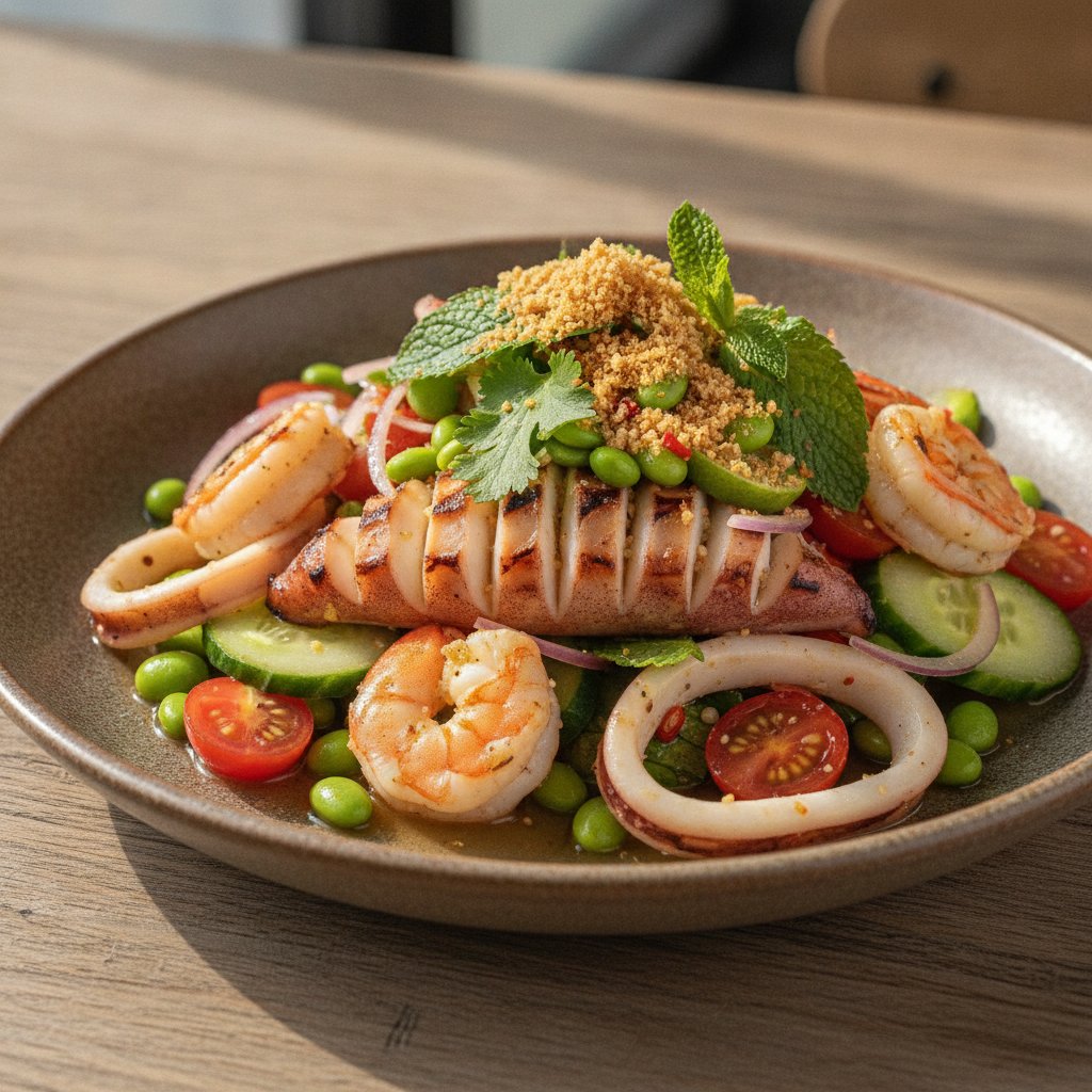 Grilled Squid Salad (High-Protein)