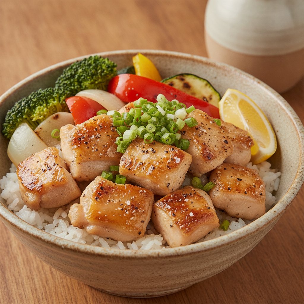 Salt Grilled Chicken and Vegetables