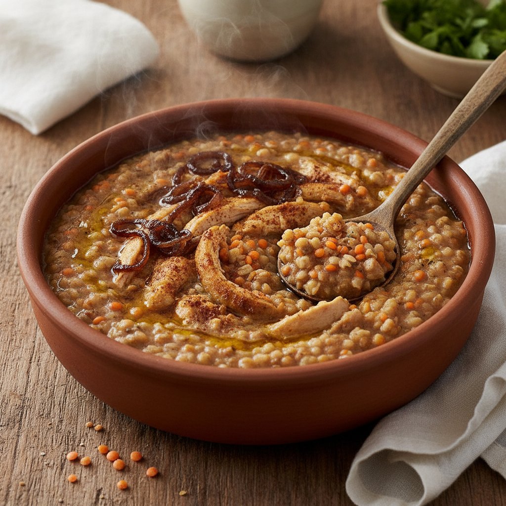 Meat and Wheat Porridge Stew (High-Protein)