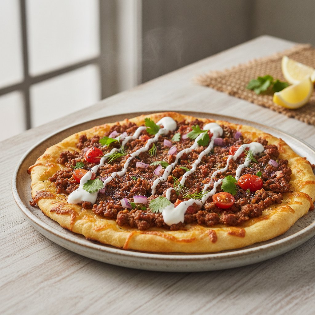 Ground Lamb Flatbread (Keto)