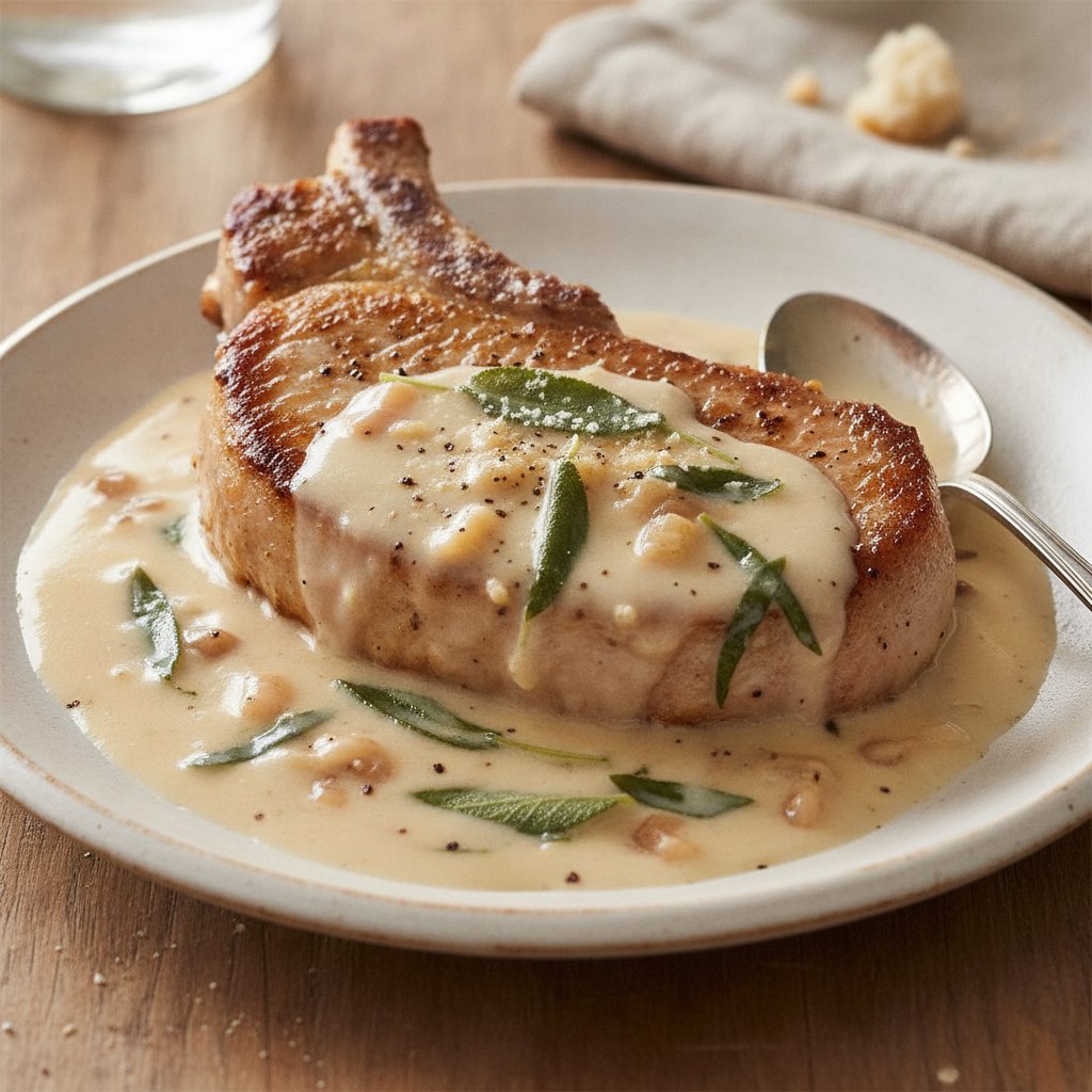 Pork Steak in Milk Sauce