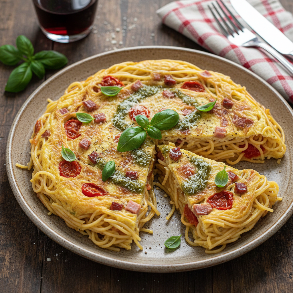 Tortilla di Spaghetti Napoletana