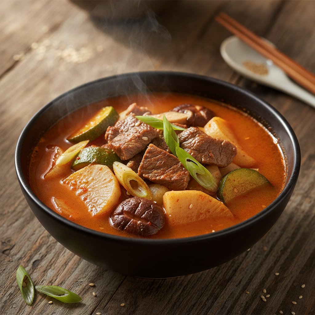 Spicy Beef and Vegetable Stew (Low-Calorie)