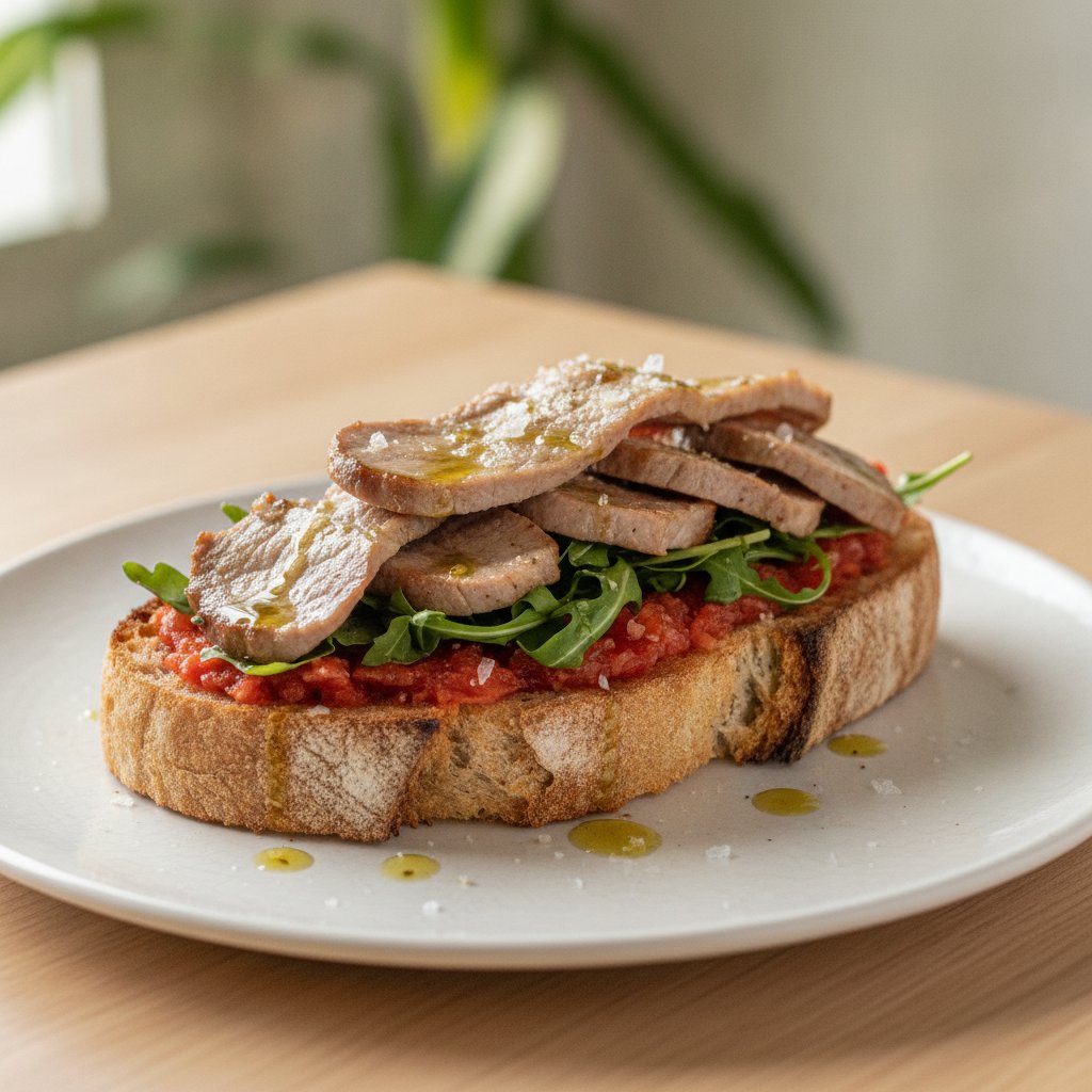 Spanish Cured Ham Sandwich (Low-Calorie)