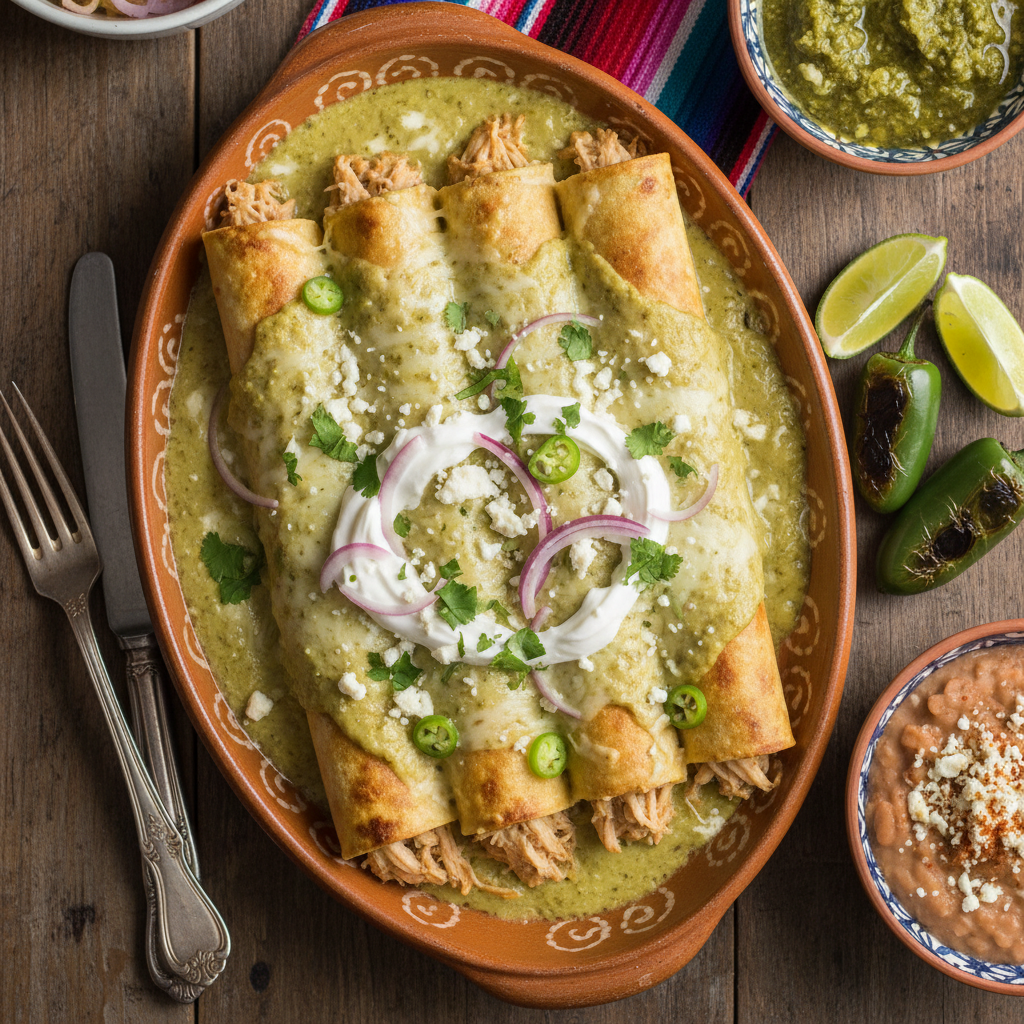 Enchiladas Suizas de Pollo