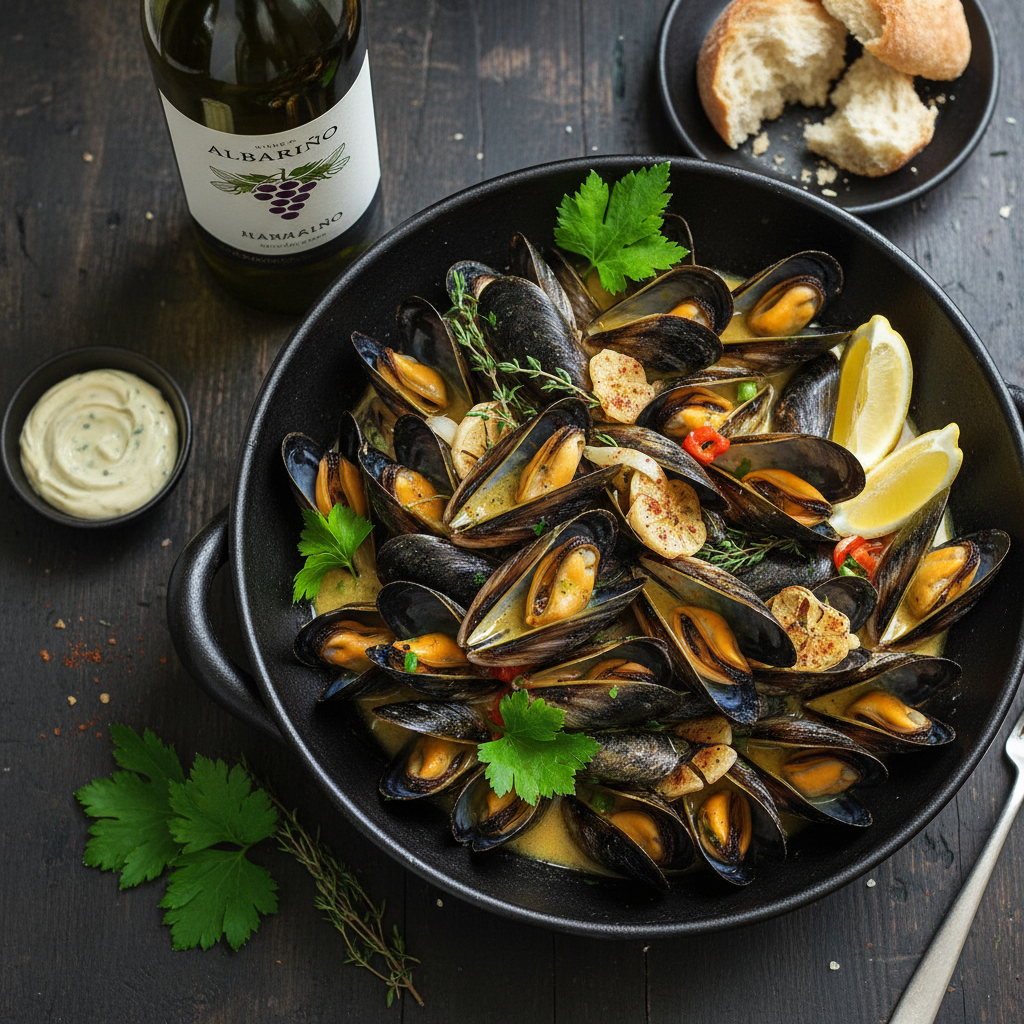 Albarino Steamed Mussels