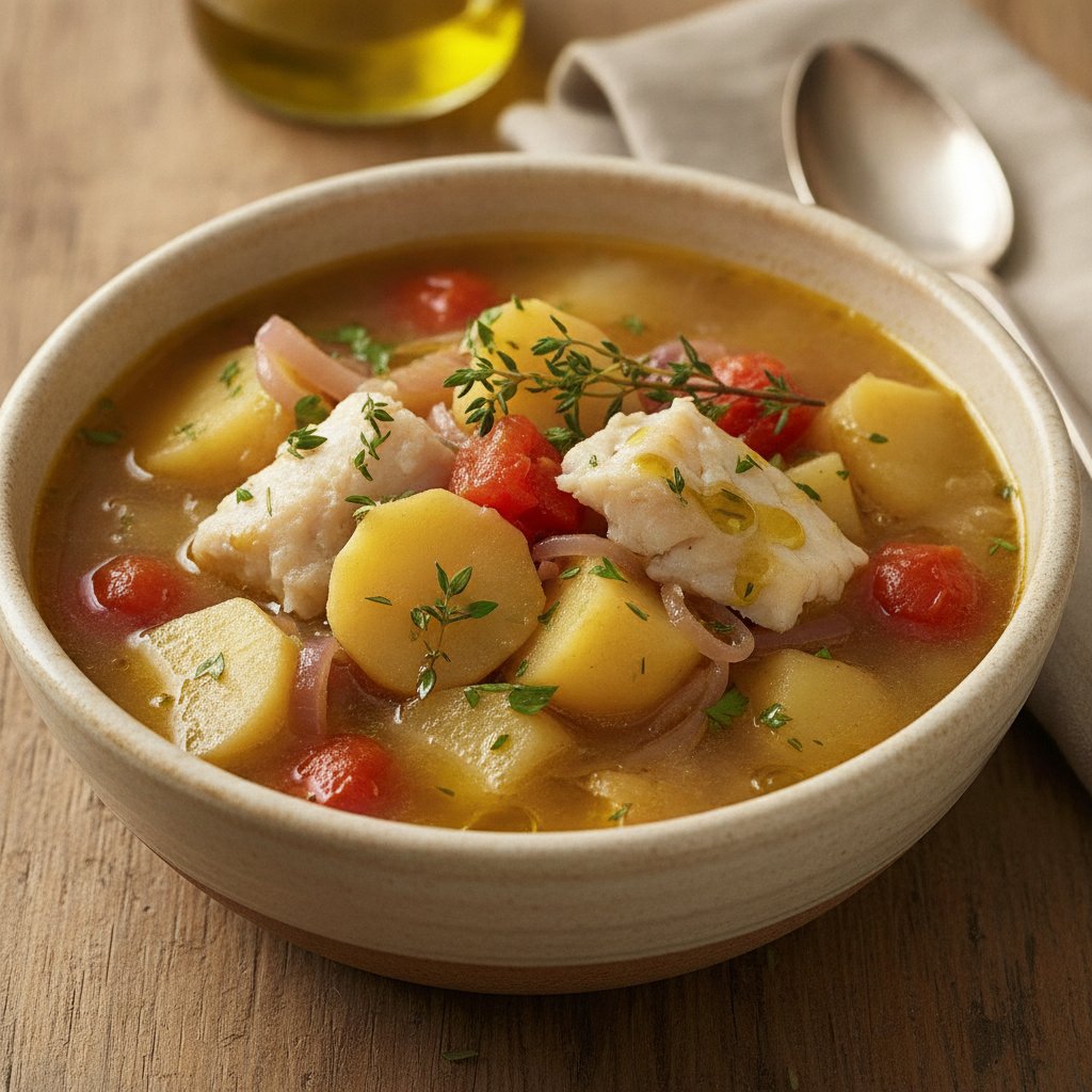 Salt Cod and Potato Stew