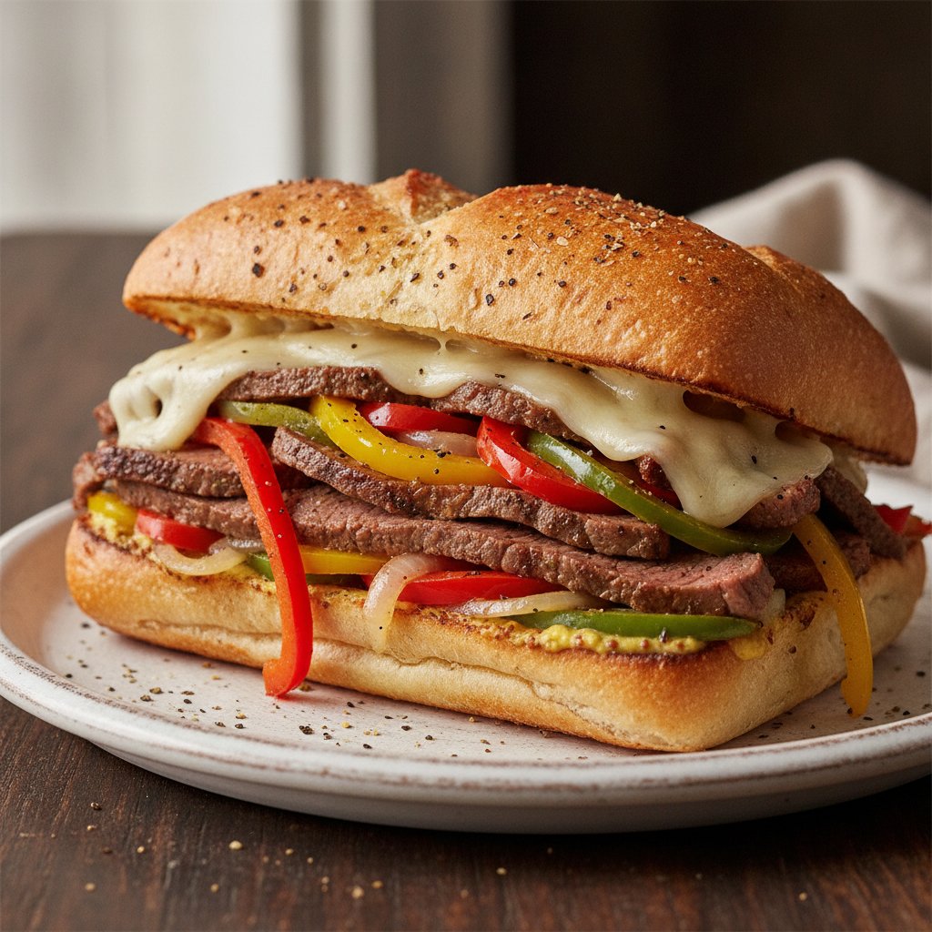 Steak and Pepper Sandwich