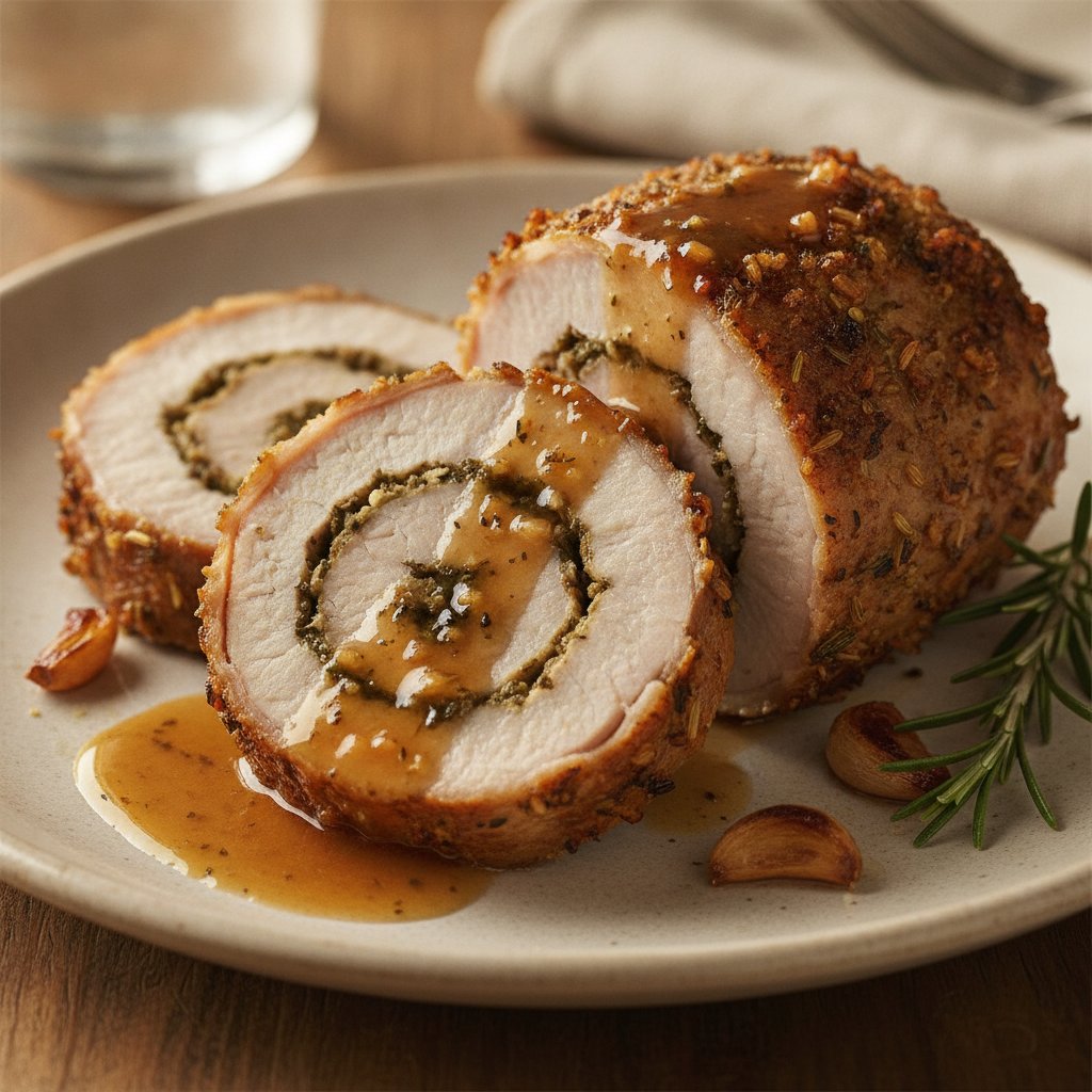 Rolled Seasoned Pork Roast (Keto)