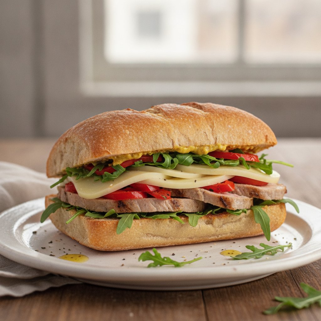Panino con Mortadella (Low-Calorie)