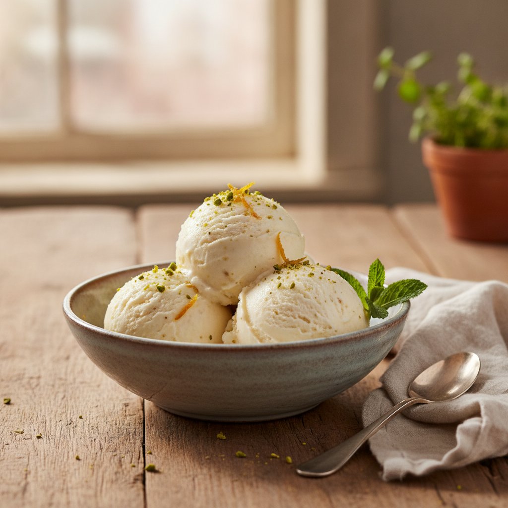 Mastic Spice Ice Cream
