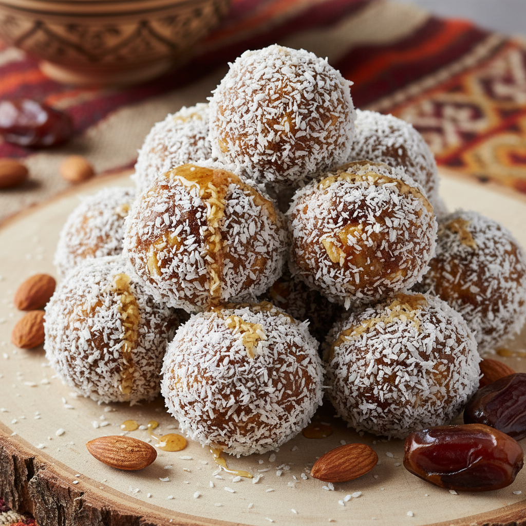 Date Almond Coconut Balls
