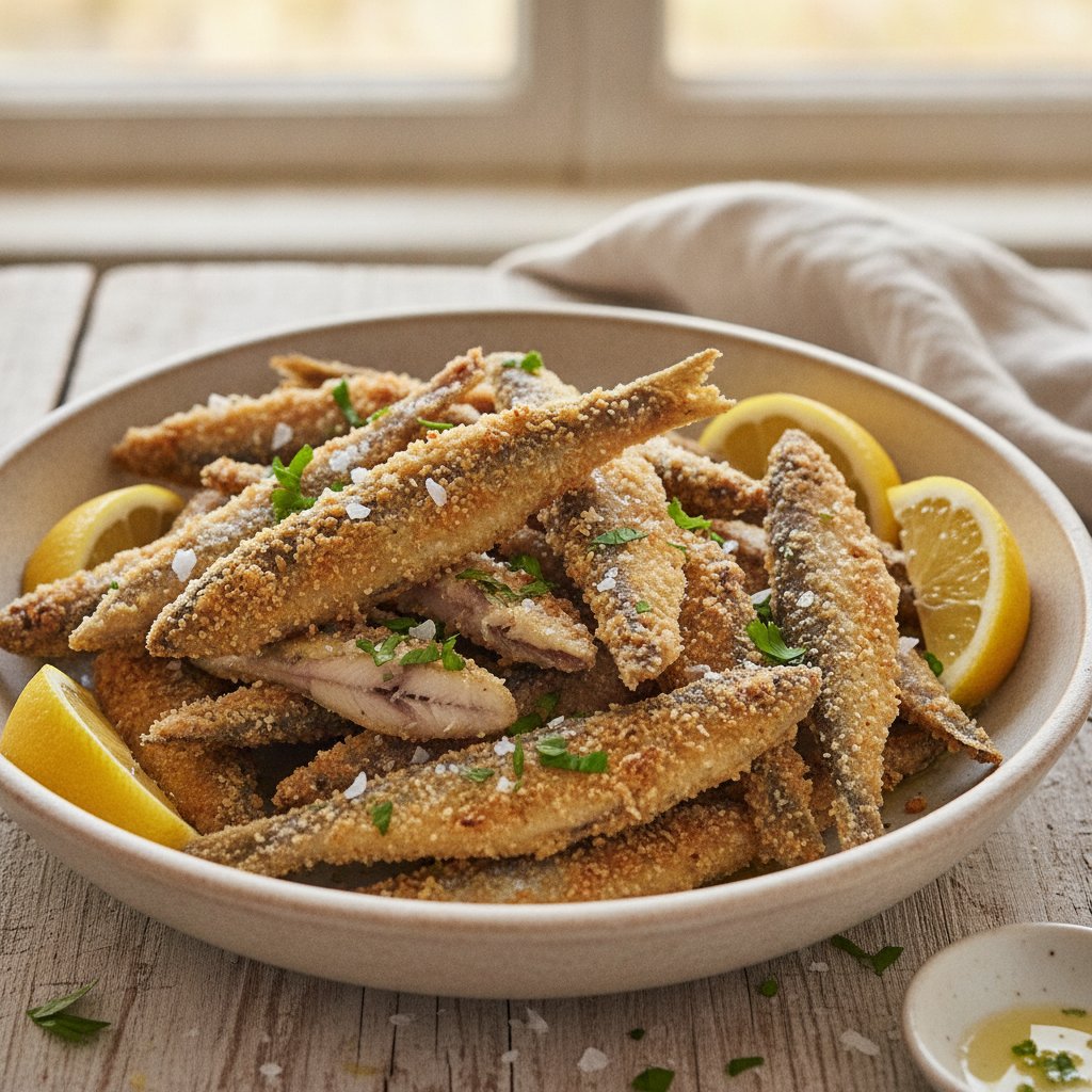 Fried Anchovies (Keto)
