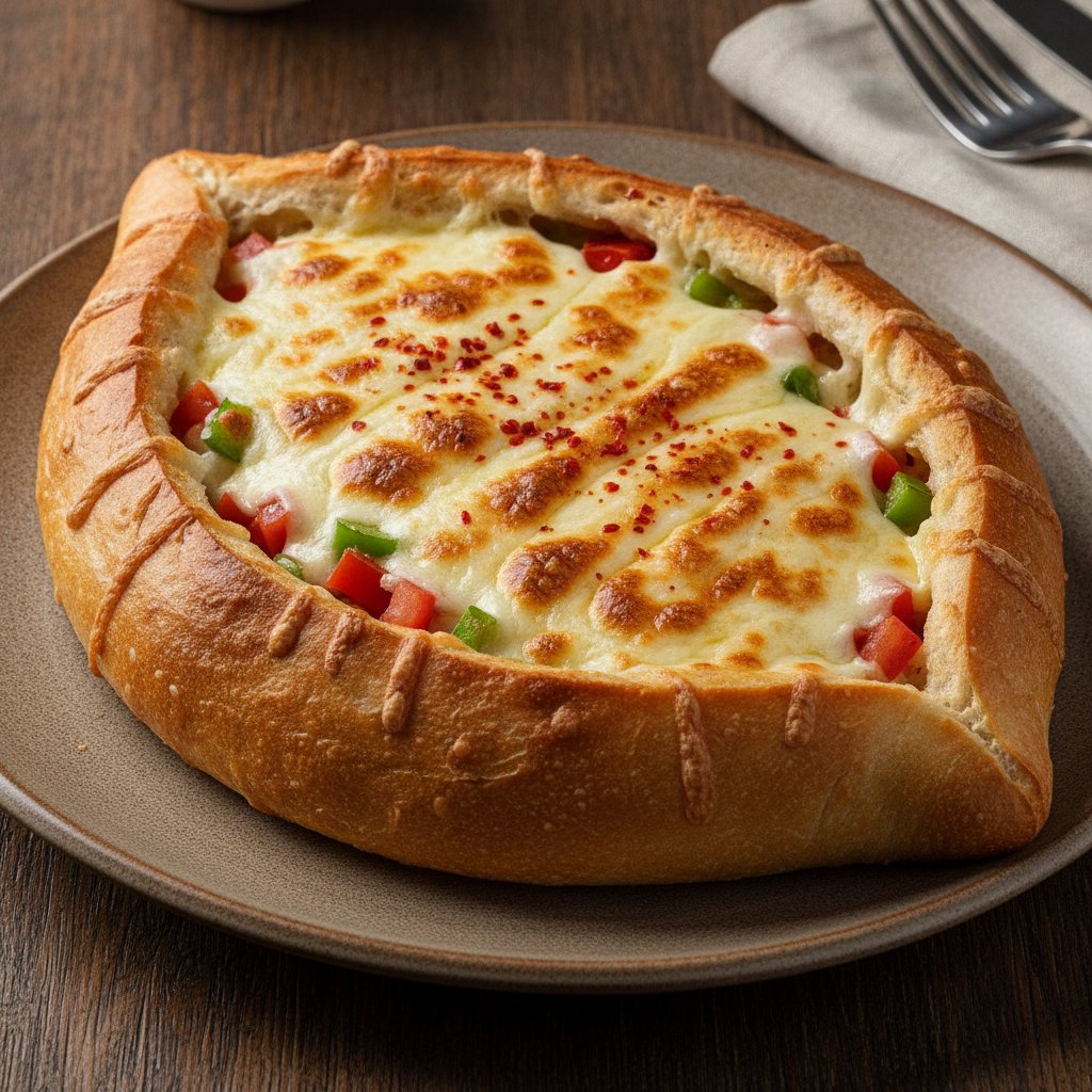 Baked Cheese Bread Boat