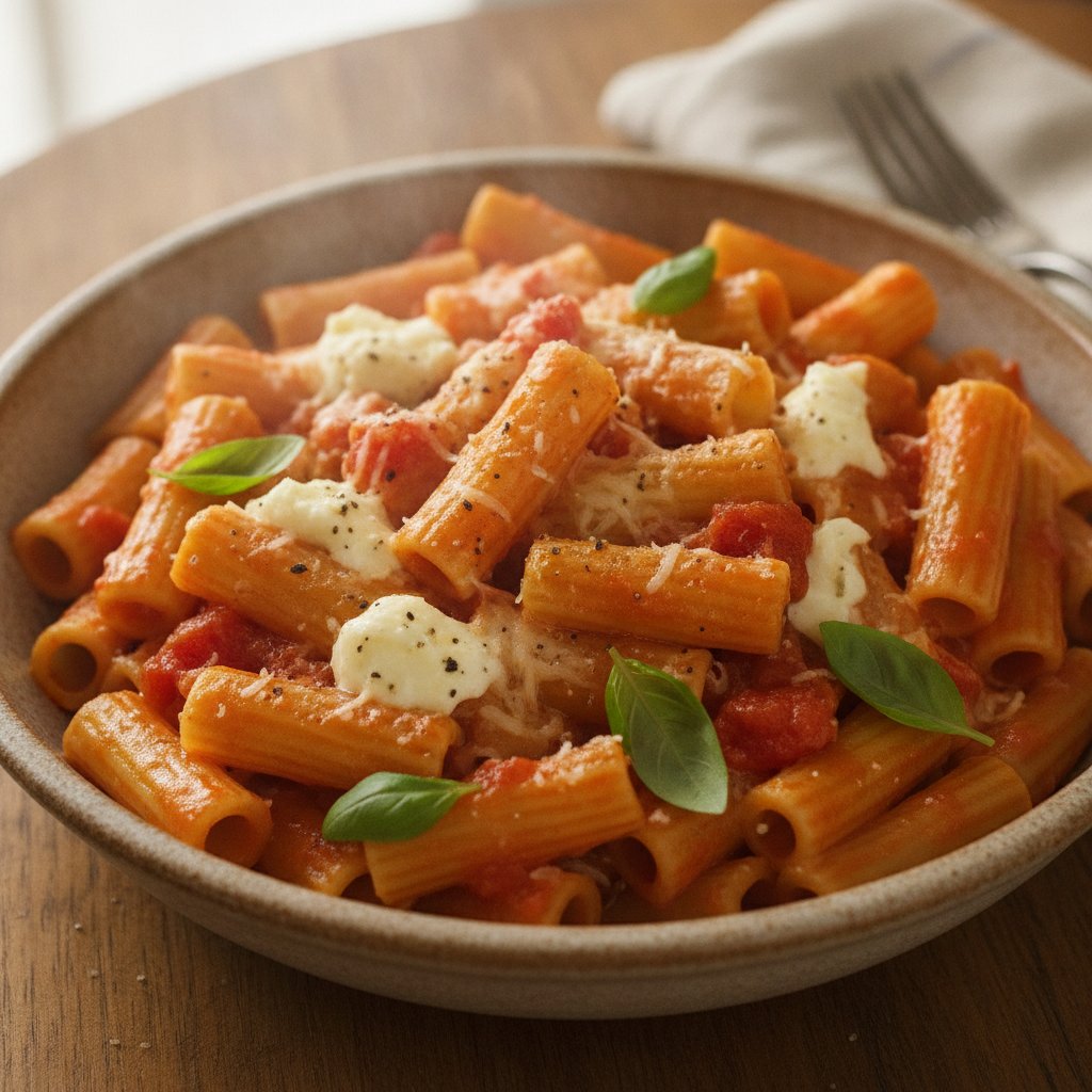 Tomato and Cheese Noodles
