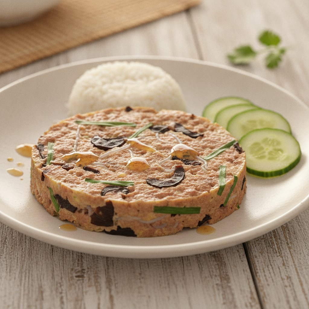 Steamed Egg Meatloaf (Low-Calorie)