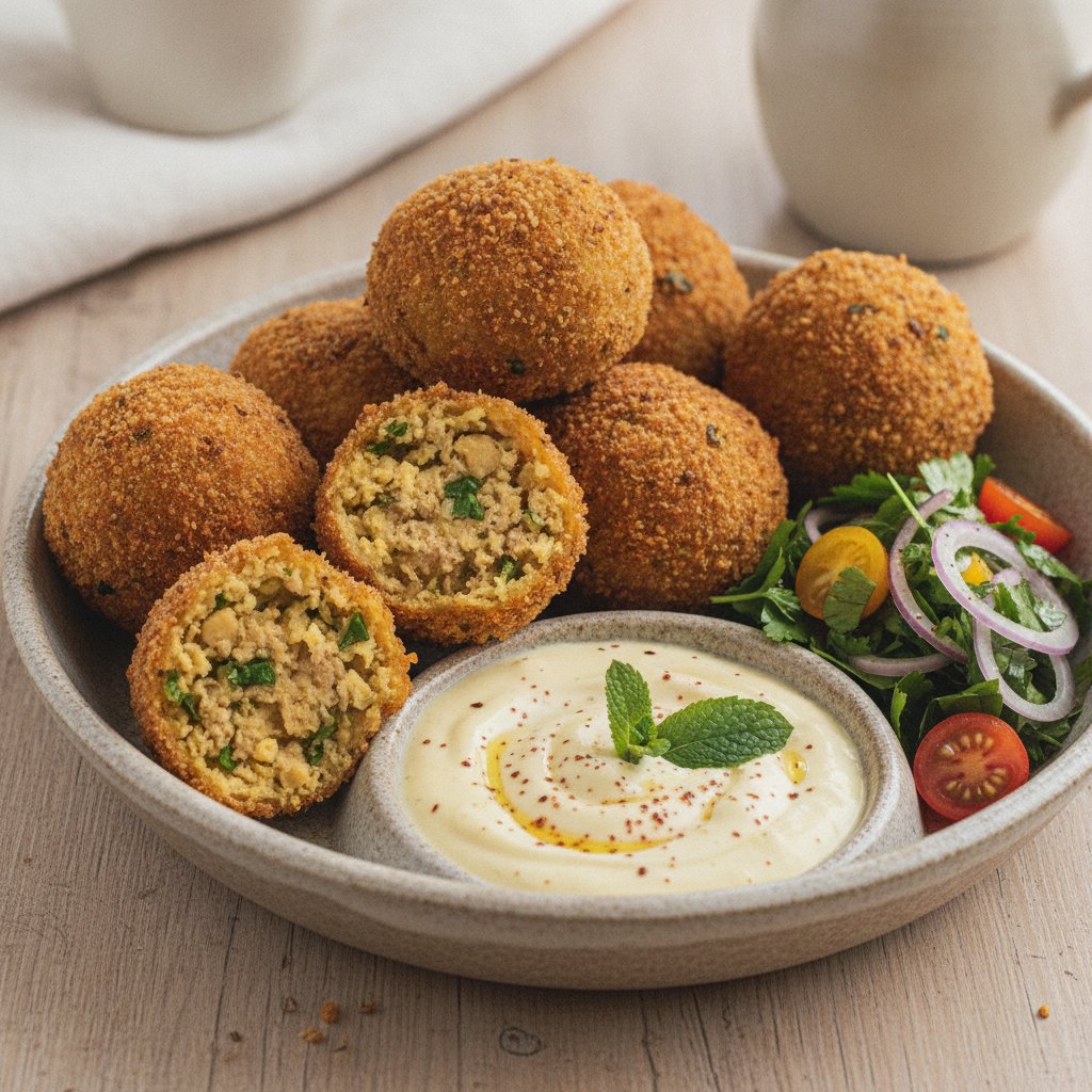 Crispy Fried Chickpea Balls (High-Protein)