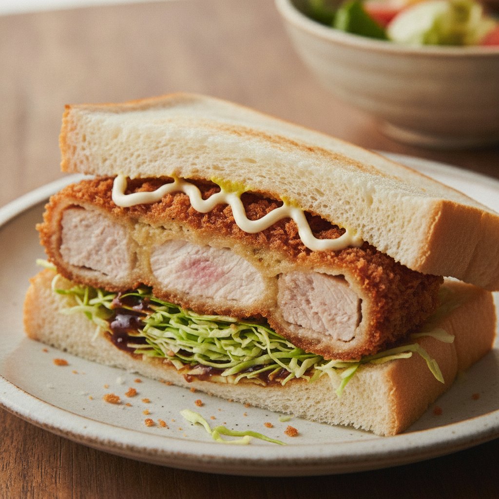 Japanese Fried Pork Sandwich