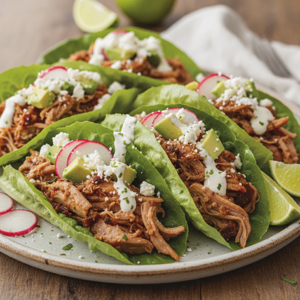 Slow Cooked Pork Tacos (Keto)