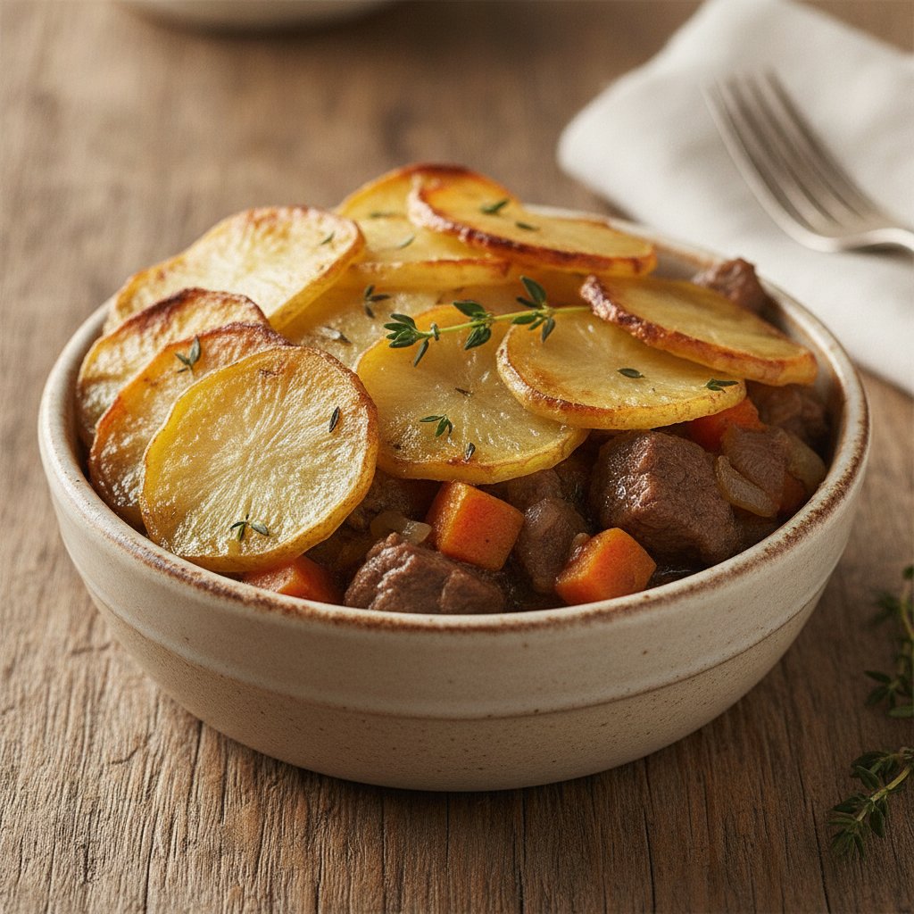 Baked Beef and Potato Pie (Low-Chol)