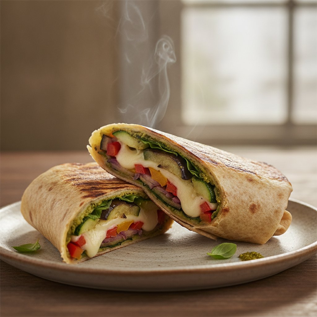Grilled Vegetable Cheese Wrap