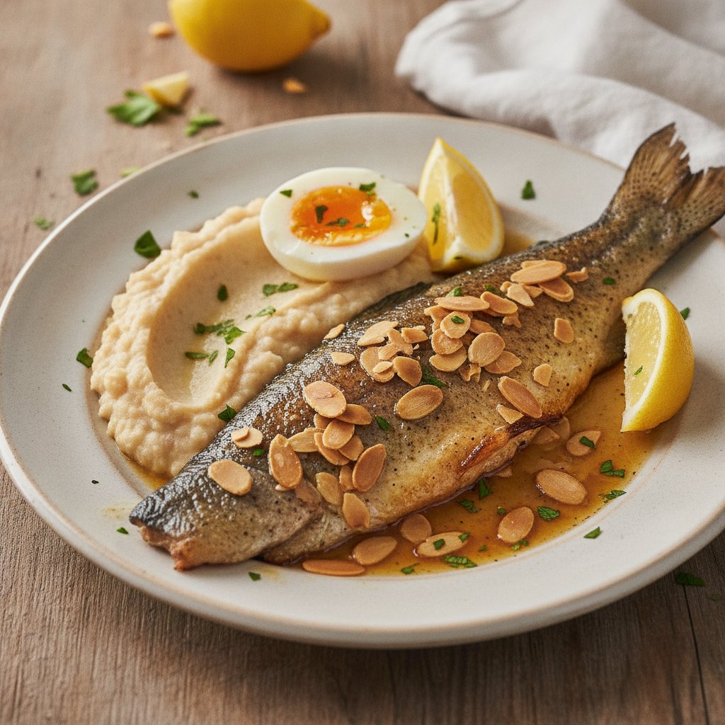 Grilled Trout with Almonds (High-Protein)