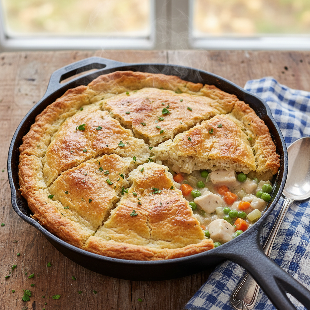 New England Chicken Pot Pie Skillet