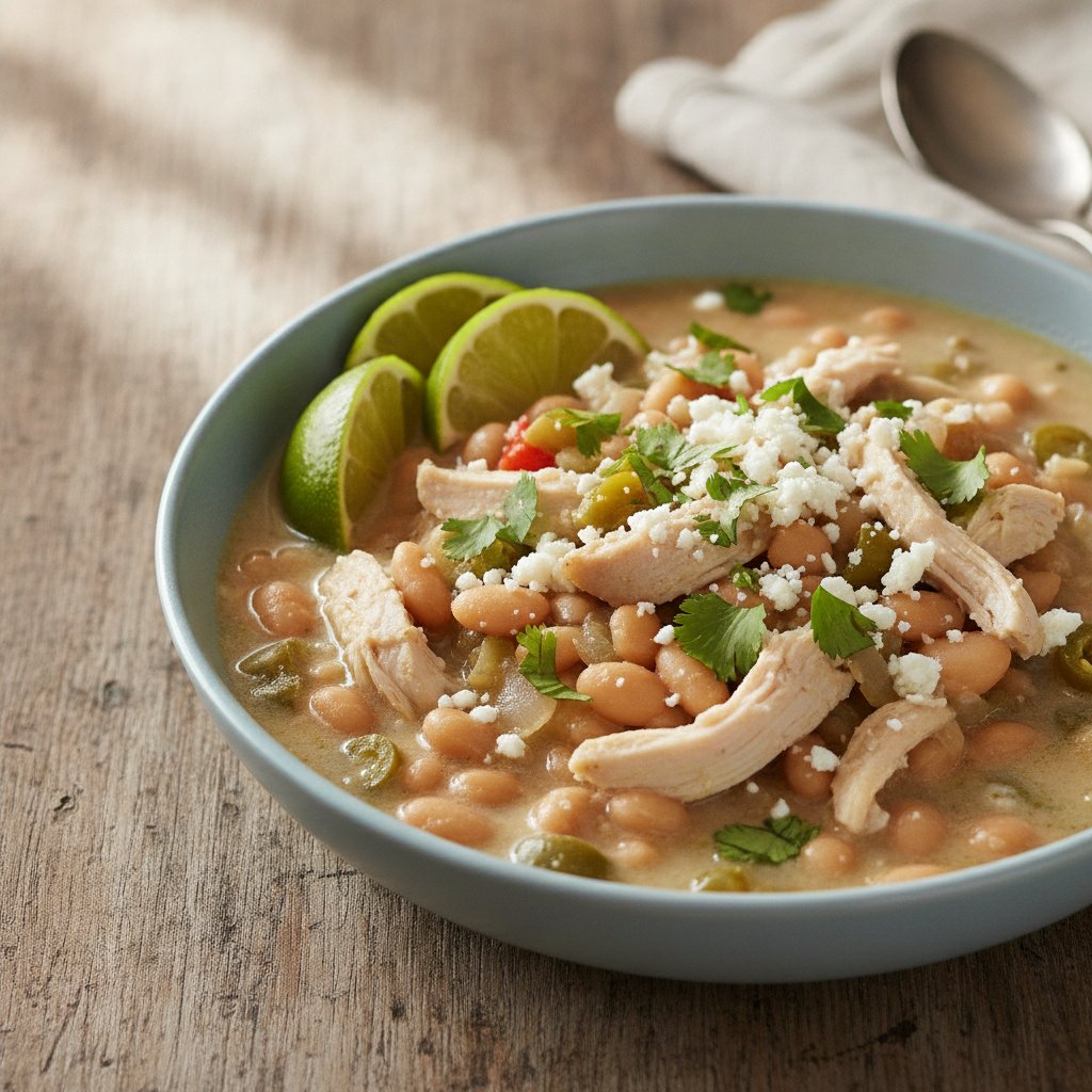 White Chicken Chili (Low-Calorie)