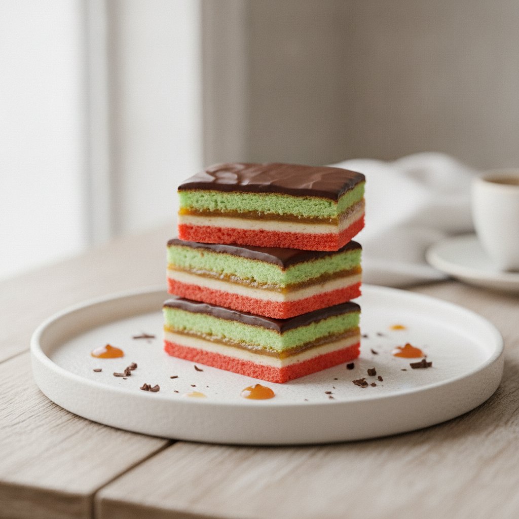 Rainbow Layered Cookies