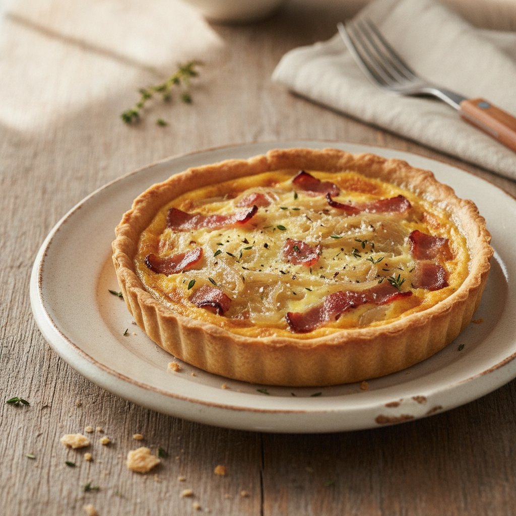 Onion and Bacon Tart (Low-Calorie)
