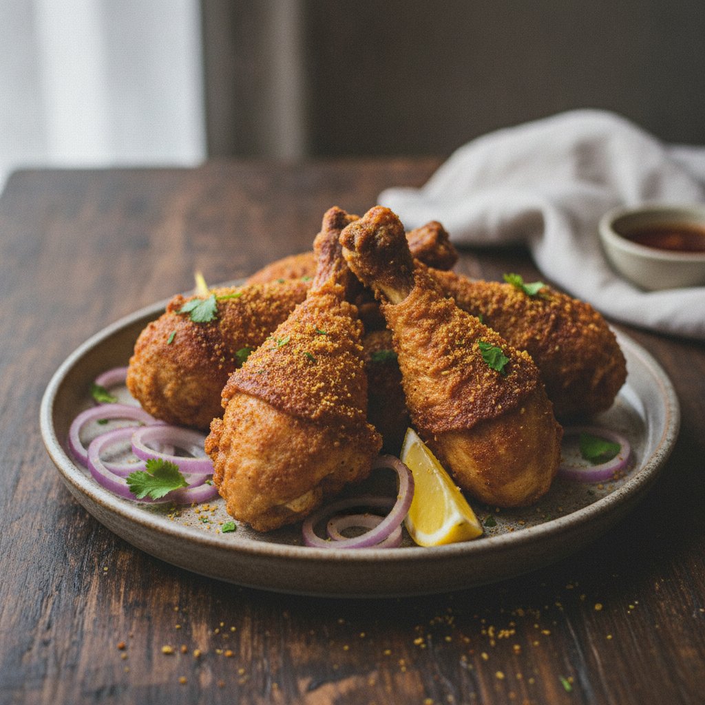 Fried Marinated Chicken Legs