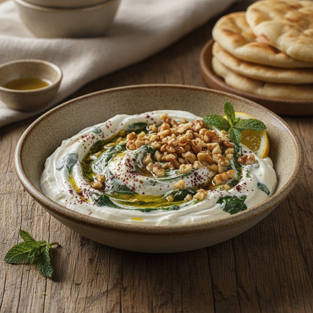 Wild Greens and Yogurt Salad