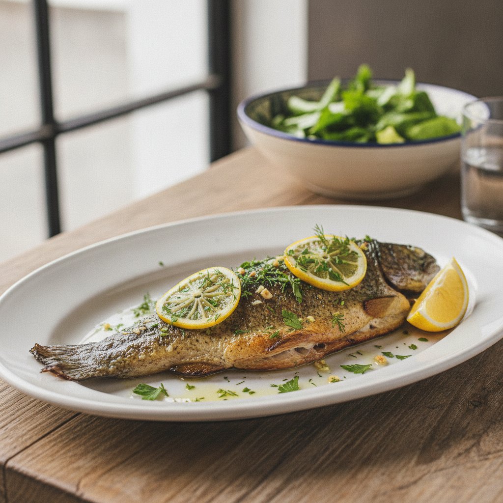 Grilled Trout with Herbs (Low-Chol)