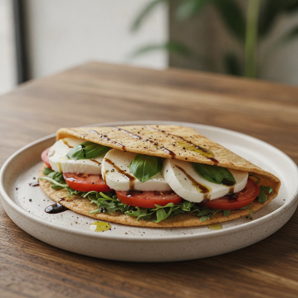 Fresh Cheese and Tomato Wrap (Keto)