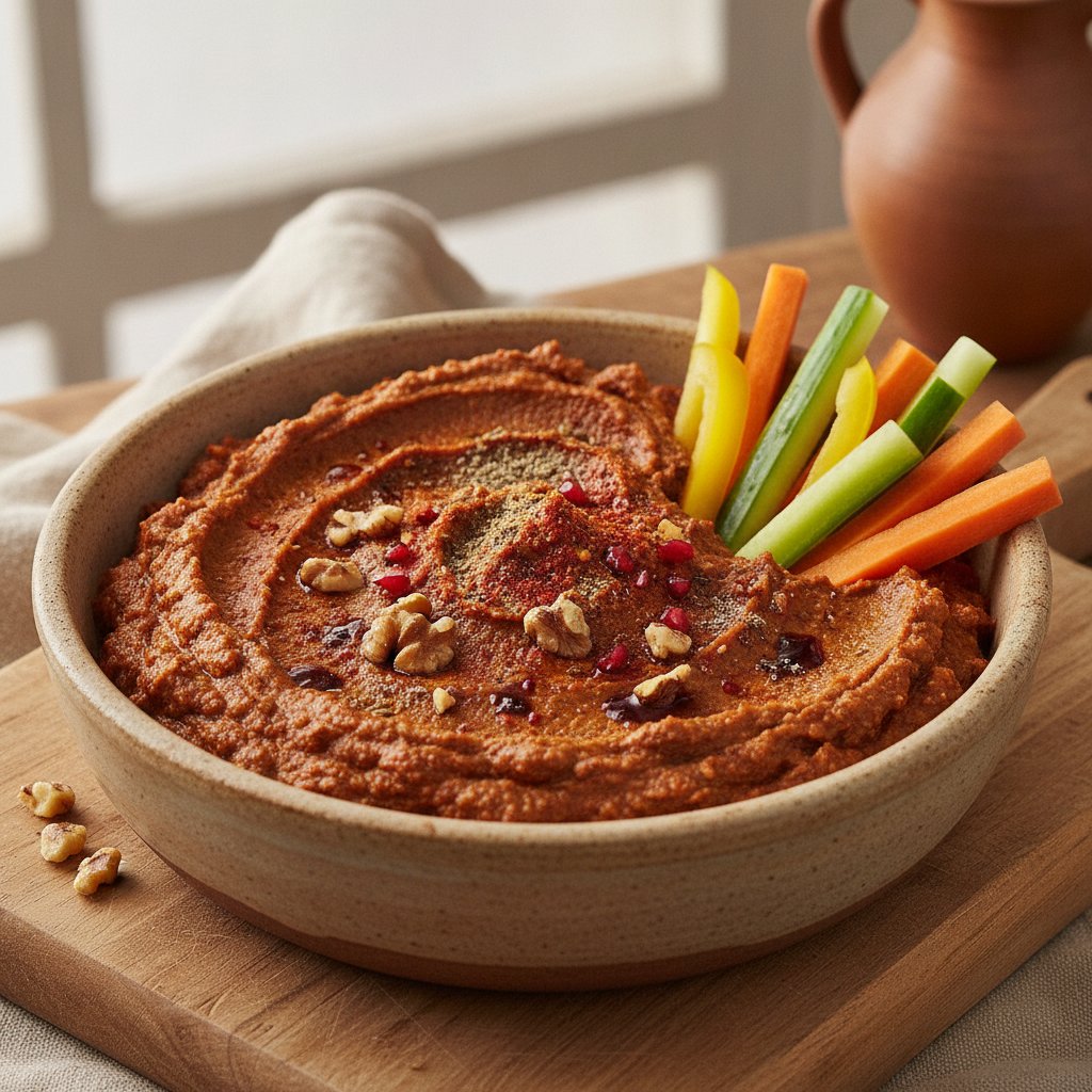 Spicy Walnut Pepper Spread (Low-Calorie)