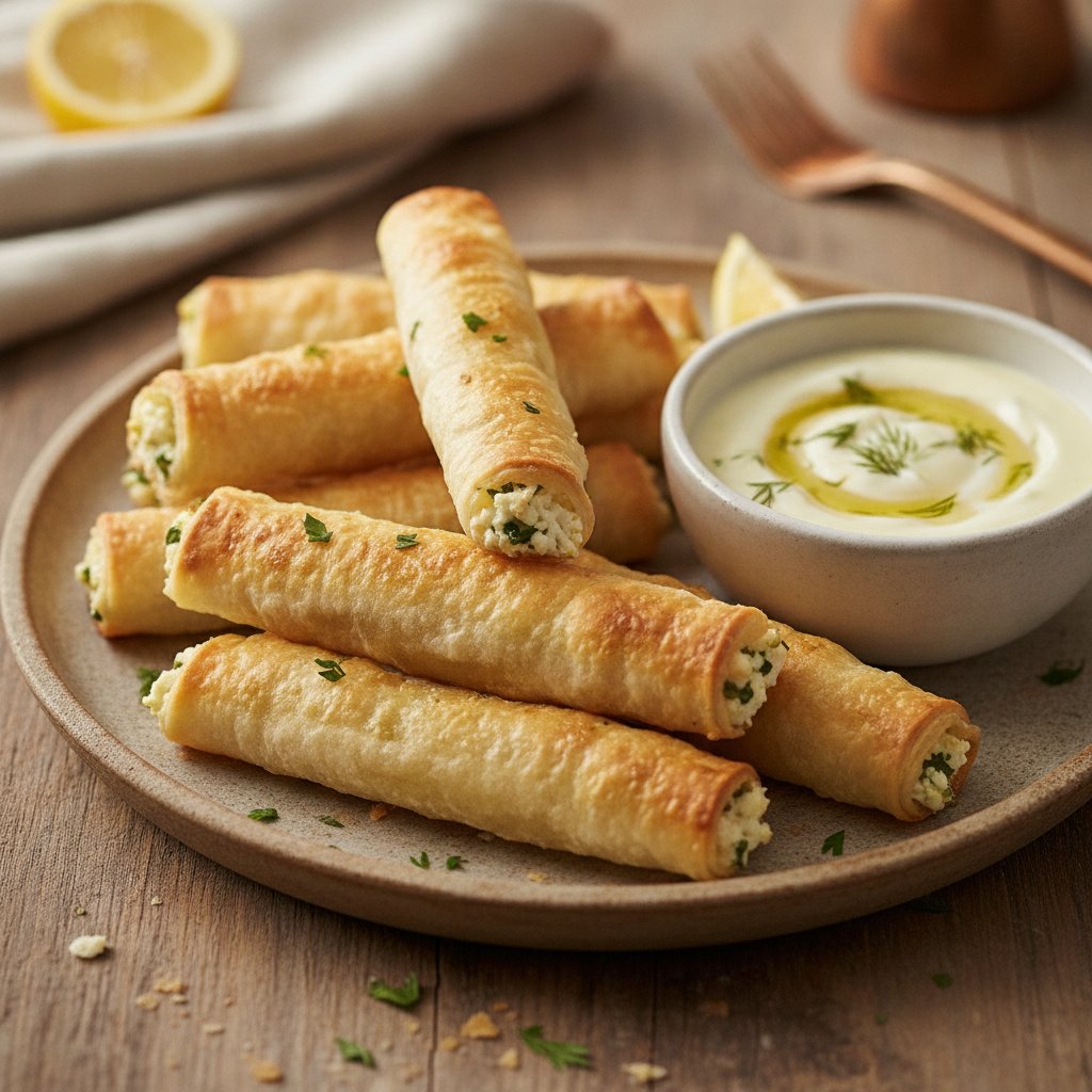 Crispy Cheese Pastries (Low-Calorie)