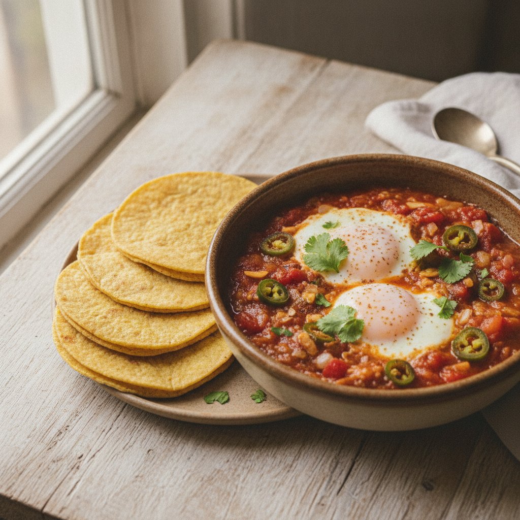 Eggs In Tomato Chili Sauce