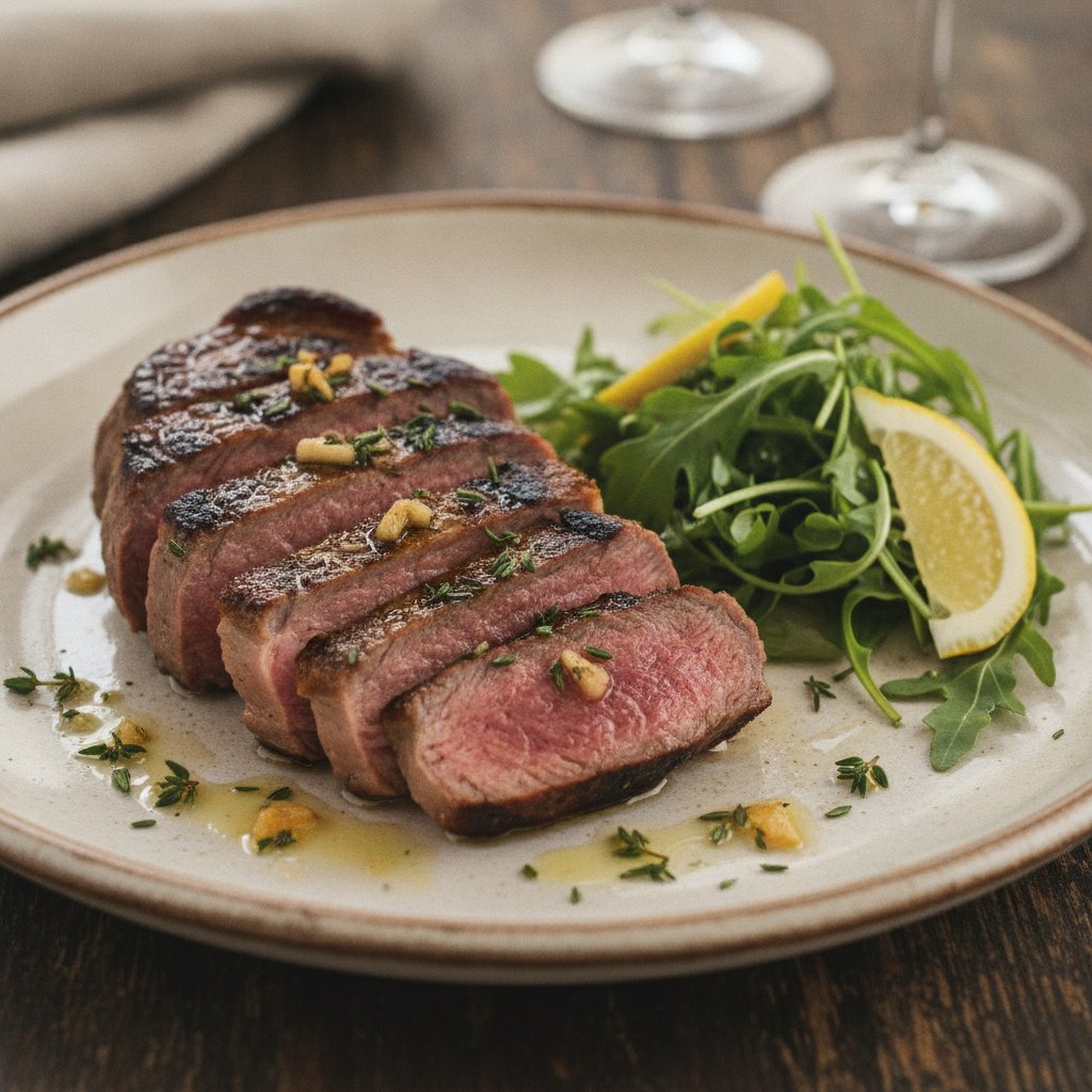 Grilled Lamb Steak with Herbs (Gluten-Free)