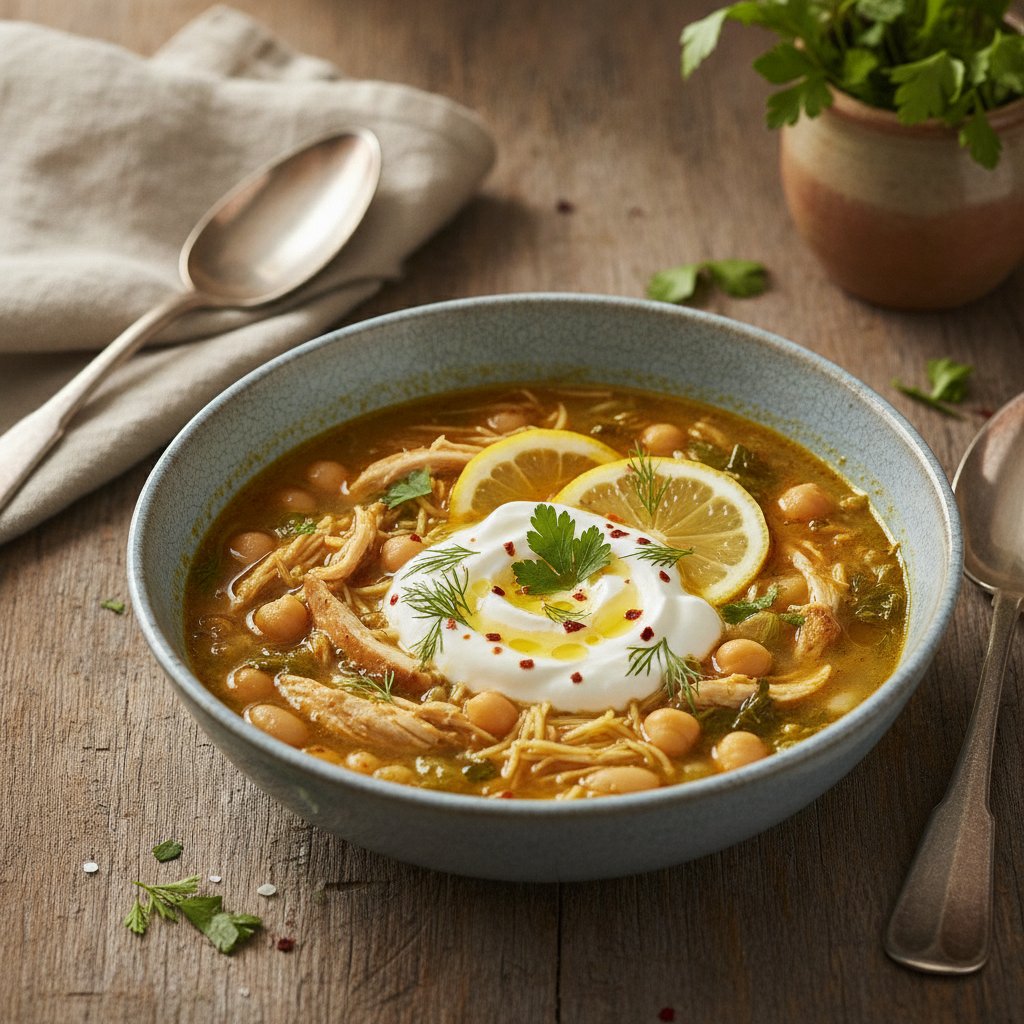 Noodle and Herb Soup (High-Protein)