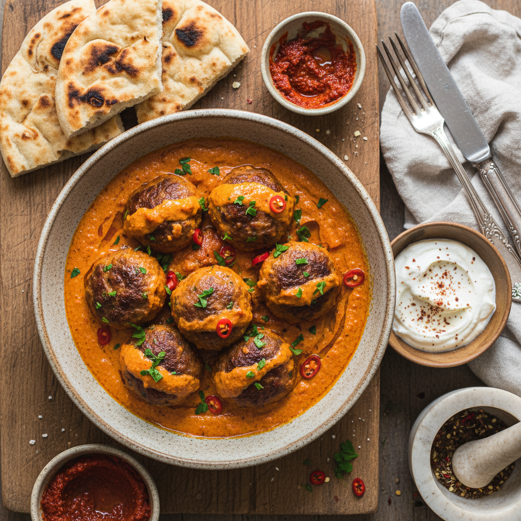Spicy Cream Meatballs - Harissa Kottbullar