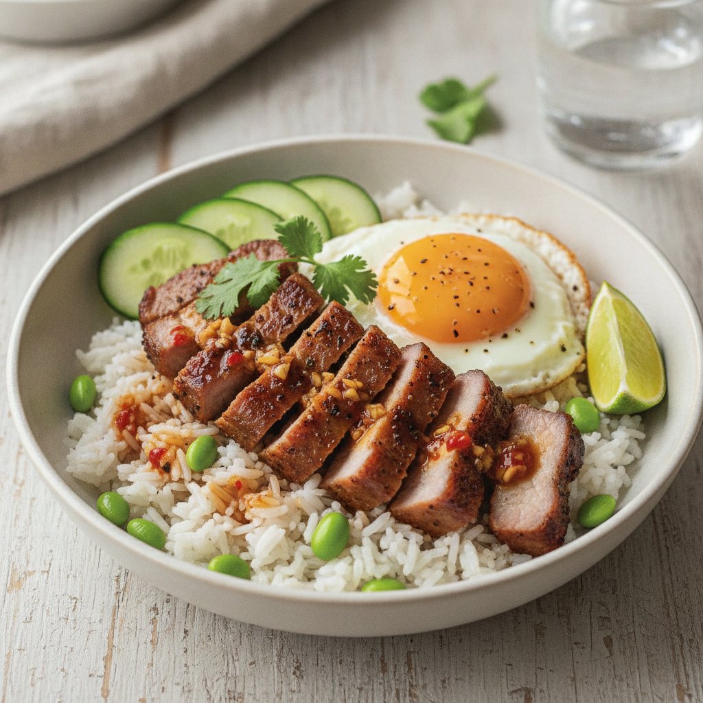 Thai Rice With Roast Pork (High-Protein)