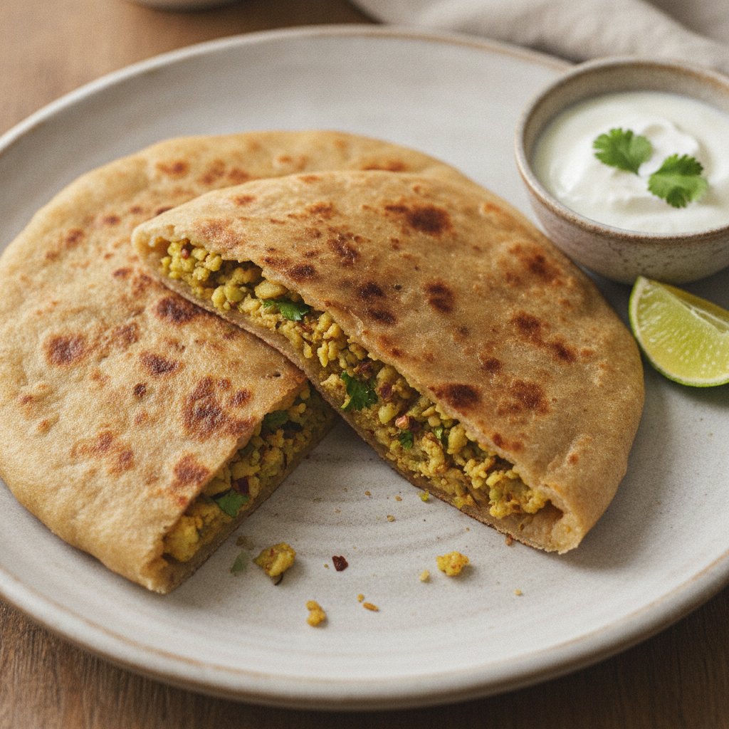 Cauliflower Stuffed Flatbread