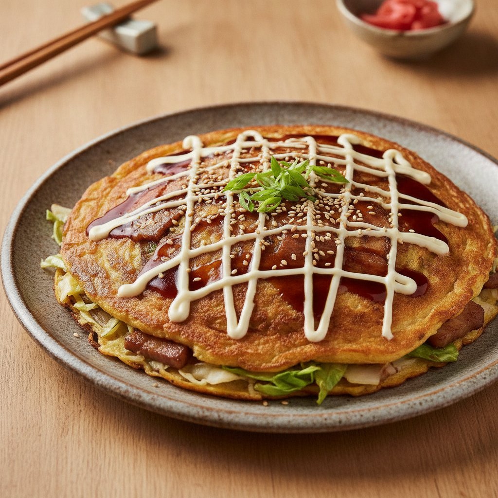 Egg and Vegetable Pancake