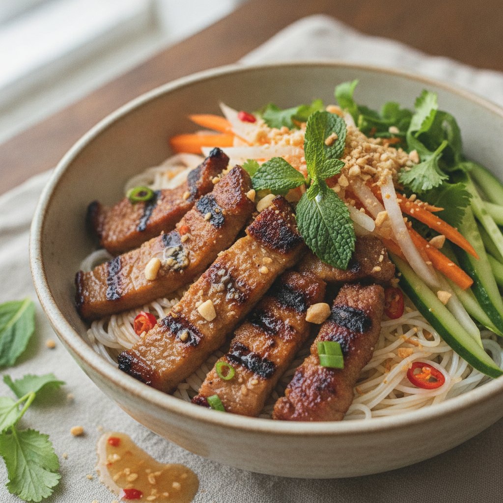 Grilled Pork Noodle Bowl (Gluten-Free)