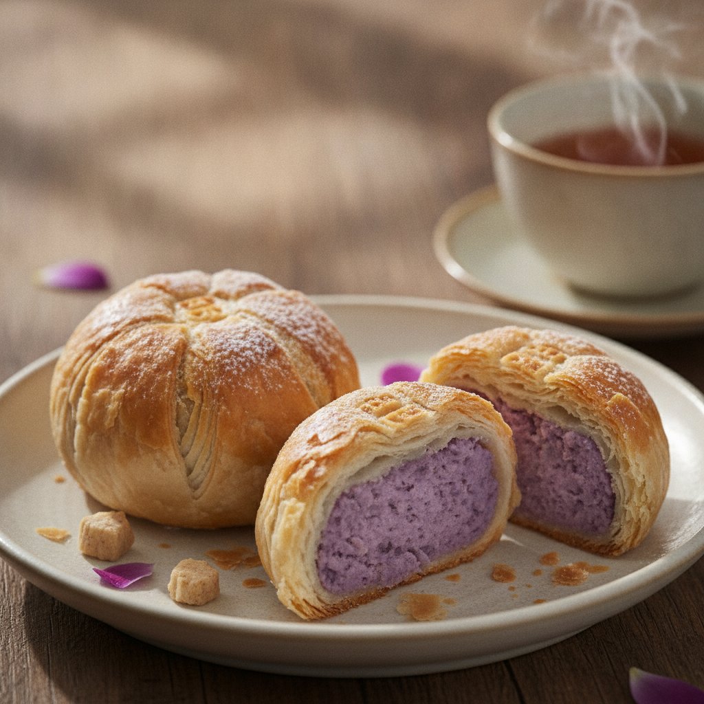Flaky Taro Pastries