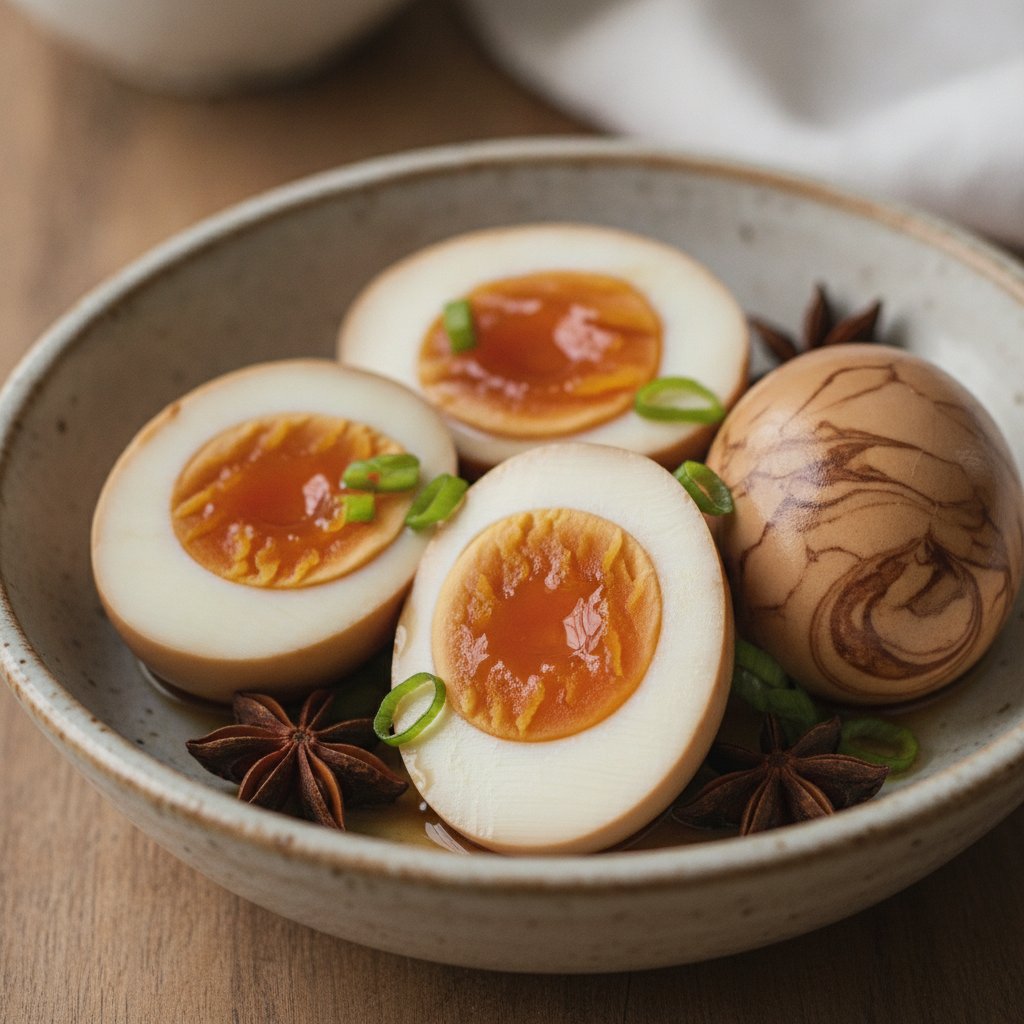 Tea Marbled Eggs (Low-Calorie)